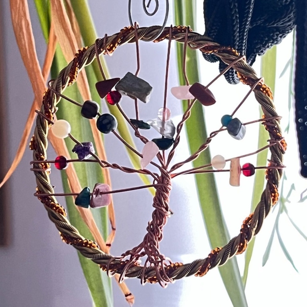 Colorful Gemstone Tree of Life wall Accent